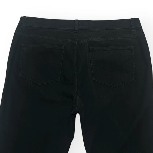 LAFAYETTE 148 NEW YORK Mid Rise Black Skinny Jeans Denim Slim Dyed Stretch 12 - Picture 6 of 10